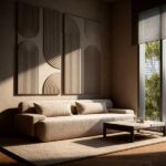 تابلو دیواری مدرن رایا | طرح منحنی آرامش‌بخش